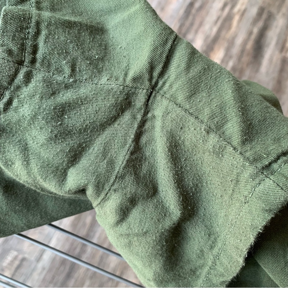 Madewell Olive Green Pull On Shorts - pockets - Picture 4 of 4